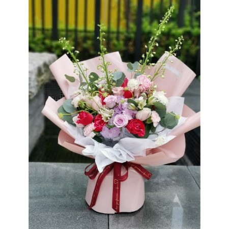 Flower film "Bright matte", white, 58 cm x 5 m 65 μm-3