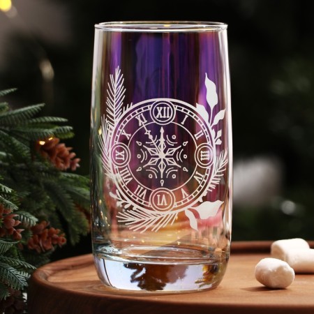 New Year! New Year's glass glass "Clock", 330 ml-1