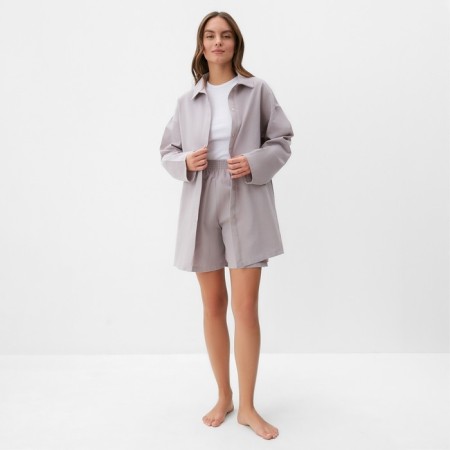 Women's set (shirt, shorts) KAFTAN Size 52-54, gray-1