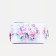 Cosmetic bag with lightning, white/pink color