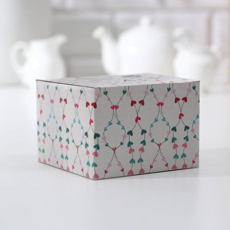 Ceramic "flower" sugar tower, white color-3
