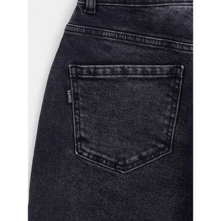 Women's jeans with a high landing CONTE Elegant Mom Fit, size m, color Washed Grey-11