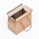 Box-pack, with handles, craft, 15 x 11 x 9 cm