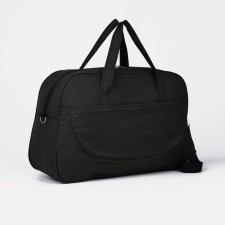 Road bag with lightning, outer pocket, long belt, khaki color