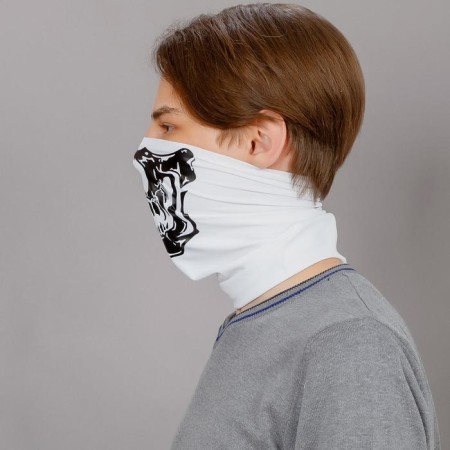 Lucosa Silk White Skull, P-019/2-4