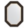 Mirror in a baguette frame, a black tree with gold 71 mm, 53x73 cm