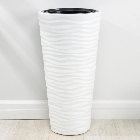Kashpo for flowers with an insert "Oasis", 43 l (10 l), white color