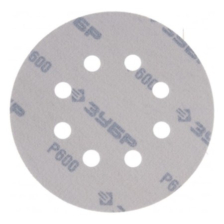 Circle of abrasive grinding bison 35562-125-600, perforated, P600, 125 mm, 5 pcs.-3