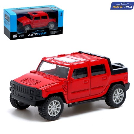 Metal machine "Pickup", scale 1:43 Inertia, red color