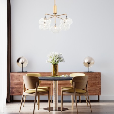 Lamp G31124/5GD CL, G9 5x25W, color gold-1