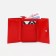 Women's wallet with lightning, red color