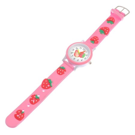 Watch of wrist-quartz children's "Strawberries", D-3 cm, strap 20 cm-2