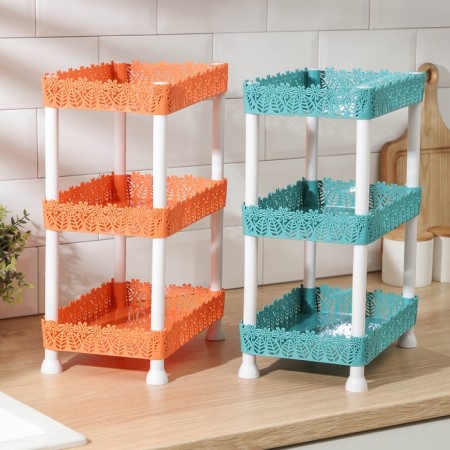 3-tier bookcase "Chamomile", 26 × 17 × 32 cm, color mix-5
