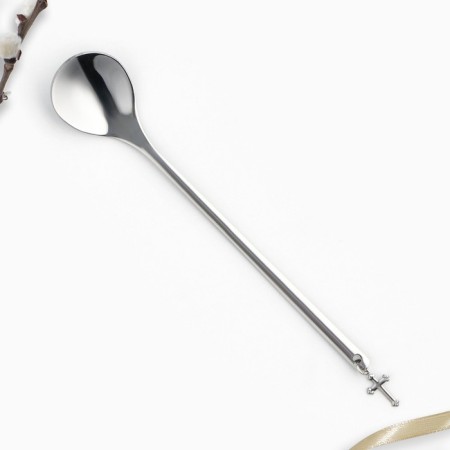 A spoon with the suspension “Christ is risen!”, 14.8 x 2.7 cm.-3