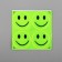 Reflective stickers "Smile", D = 5 cm, 4 pcs on the sheet, yellow color