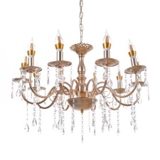 Sandra chandelier 10he14 40W gold 62x62x32 cm