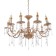 Sandra chandelier 10he14 40W gold 62x62x32 cm