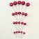 Set for decoration "beads", set 20 pcs, burgundy color