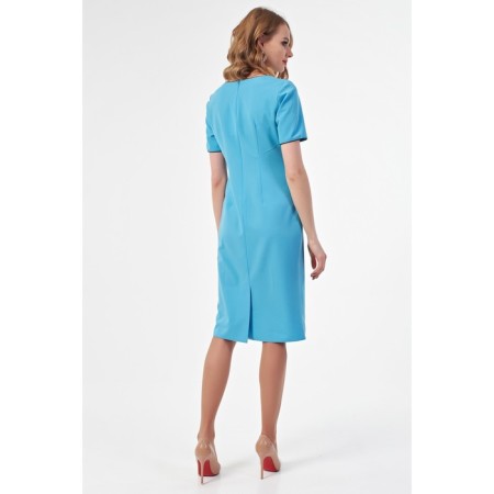 Women's dress, size 42, blue color-8