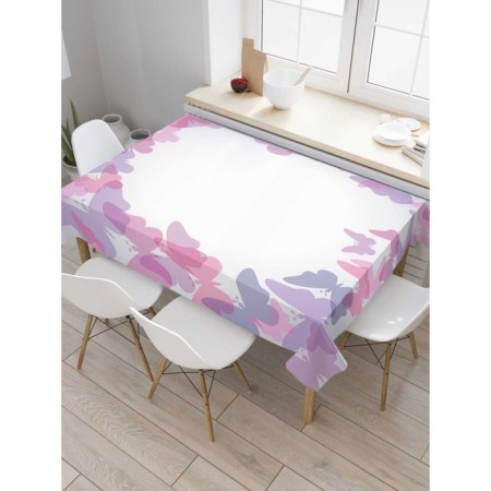 The tablecloth "Butterfly forms", rectangular, Saten, size 120x145 cm