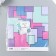 Scrapbooking paper bilateral "bright geometry" density 180 g 15.5x17 cm