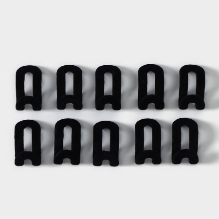 Hooks for hangers, set 10 pcs, 5 × 3 × 3.4 cm, color mix-1