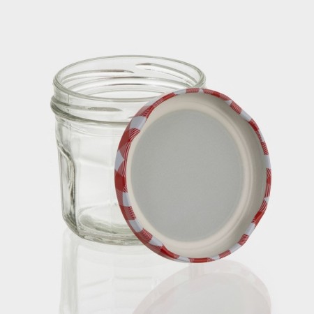Glass jar for spices with a metal lid "Home", 150 ml, 7.5 × 6.7 cm, color mix-2