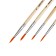 Set of brushes nylon, round, 4 pieces: No. 1, 2, 3, 4