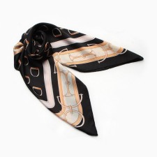 Women's scarf minku 70*70 cm, black