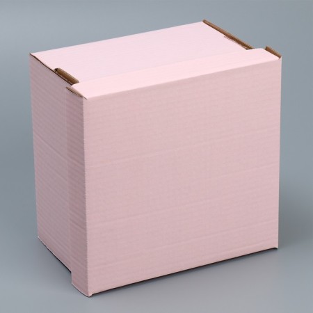 Gift folding box, packaging, "pink", 22x22x15 cm-2