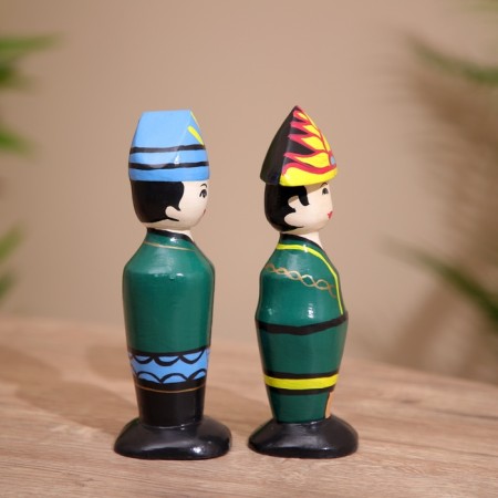 Souvenir "couple" wood (set 2 pcs) 17 cm-3