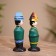 Souvenir "couple" wood (set 2 pcs) 17 cm