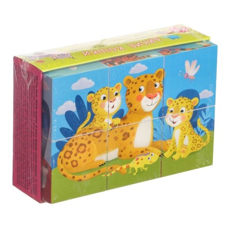 Smart cubes "Wild Cats", 6 pieces