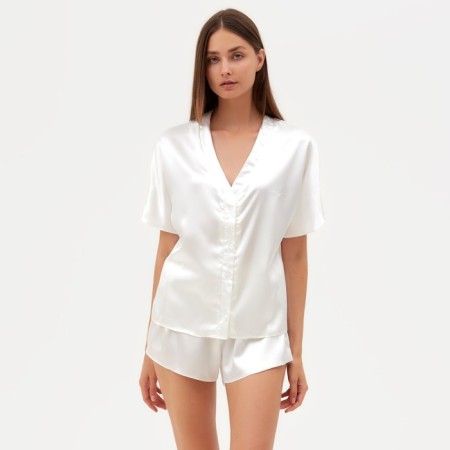 Pajamas (shirt, shorts) Women's Minaku: Light Touch Color Milk, Rr. 48