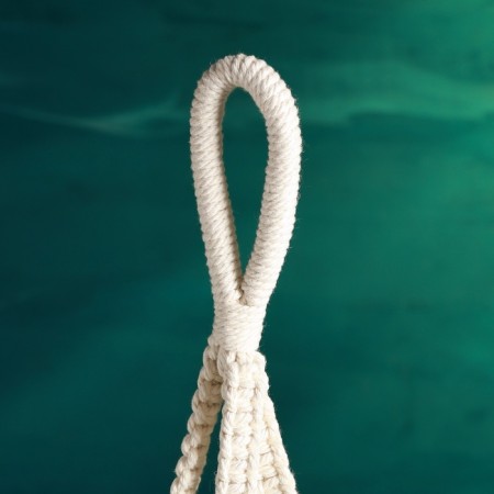 Suspended Kashpo - Macrame "Leia" 20x20x13cm-1