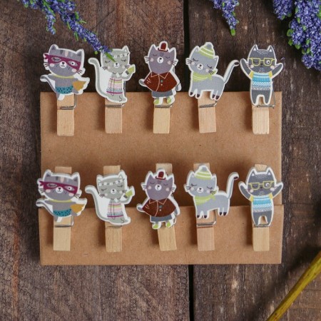 Decorative "kittens" set of 10 pcs.