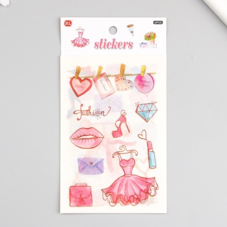 Stick Paper "Festive attributes" set of 6 sheets 18.6x10 cm