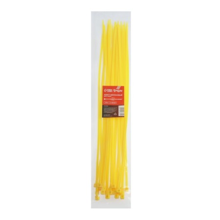 Nylon screed 4.8x400 mm tundra, yellow color, 25 pcs-1