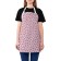 Apron kitchen with a photo print "Pink Heart", adjustable, size OS