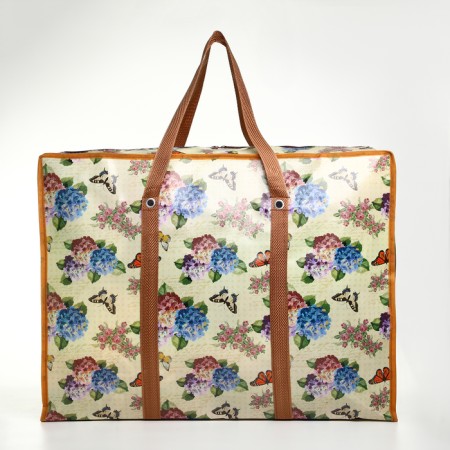 Household bag without fastening, beige color-1