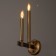 Bra "Barry" 2x40W E14 brass 19.5x12x31 cm