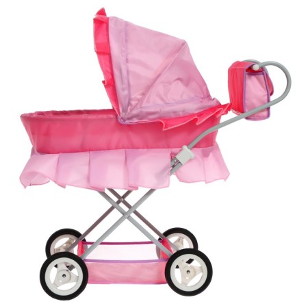 Puppet stroller No. 11, pink color with lilac-8