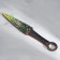 Wooden souvenir "kunai" color flame