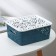 Storage container with a “pattern” lid, plastic, 22 × 17 × 9.5 cm, mix color