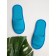 Women's slippers open nose, size 39-41, turquoise color