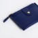 Cardholder with zipper, blue color
