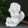 Figure "Angel sends an air kiss" White, 23x28x21cm