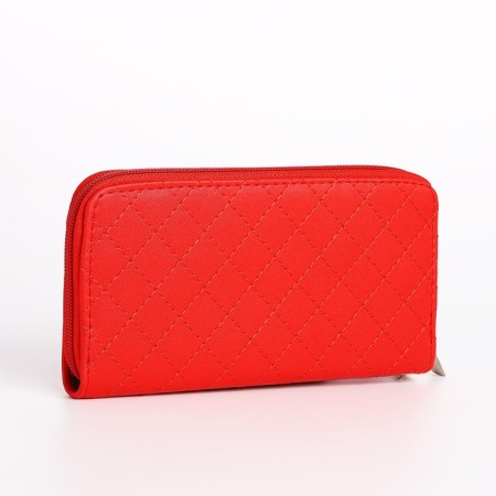 Women's wallet with lightning, red color-1