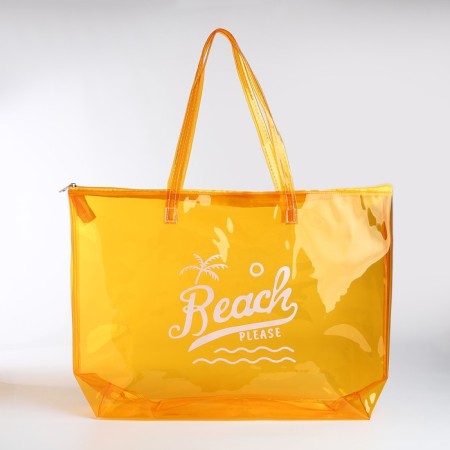 Bag Women's Beach Beach Please, 50x35x11 cm, orange color-6