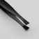 Pinzet begged, narrow, 8.5 cm, black color